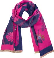 SAACHI Floral Reversible Scarf
