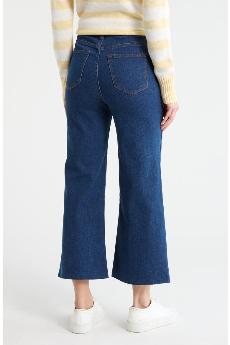 Dylan Wide Leg Jeans, Alternate, color, DARK WASH
