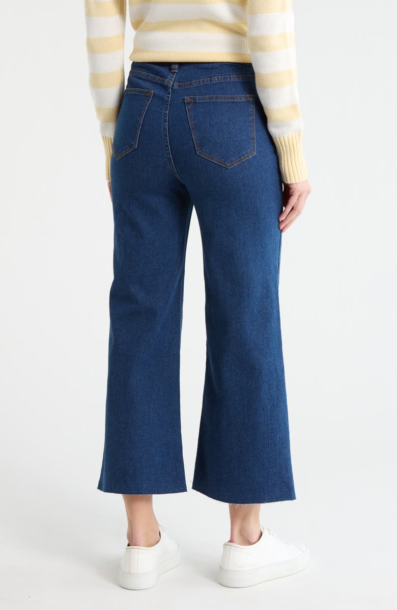 Vigoss Dylan Wide Leg Jeans, Alternate, color, Dark Wash