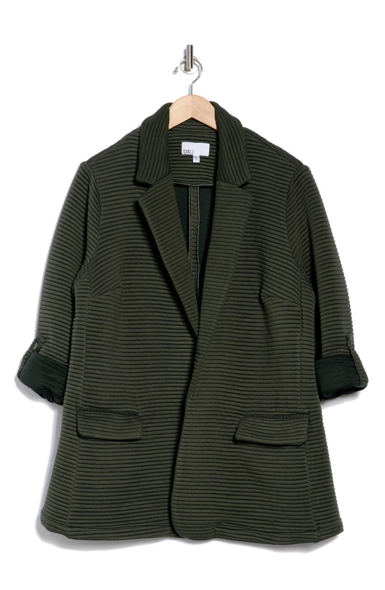 DR2 by Daniel Rainn Striped Notch Lapel Blazer, Alternate, color, K338 Mulled Basil