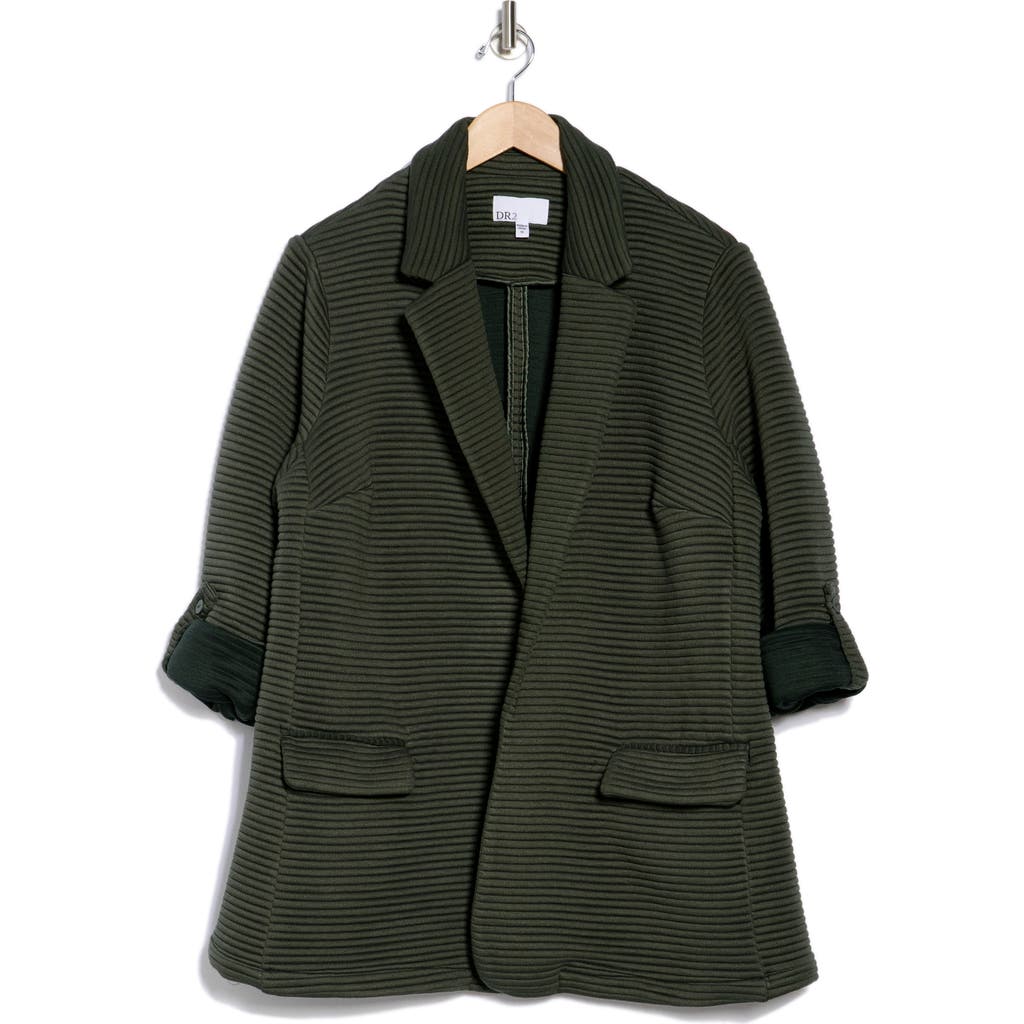 Dr2 By Daniel Rainn Striped Notch Lapel Blazer In K338 Mulled Basil