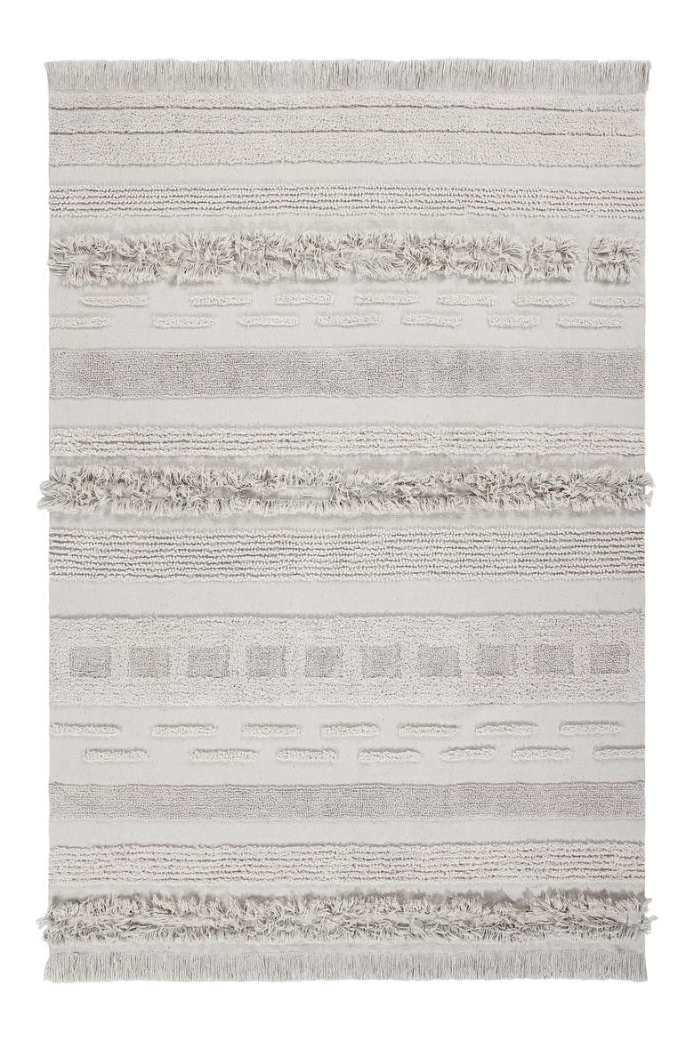 Air Washable Recycled Cotton Blend Rug, Main, color, DUNE WHITE