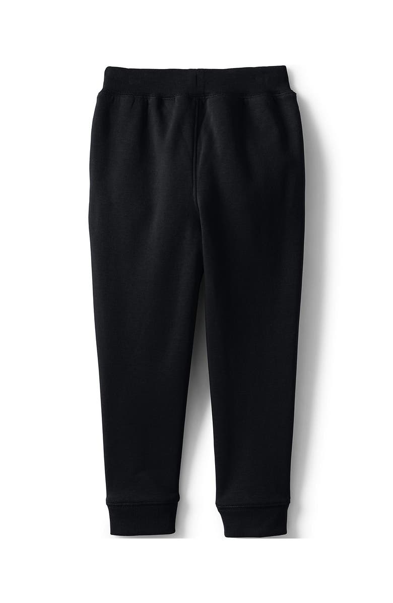 Lands' End School Uniform Kids Jogger Sweatpants, Alternate, color, Black
