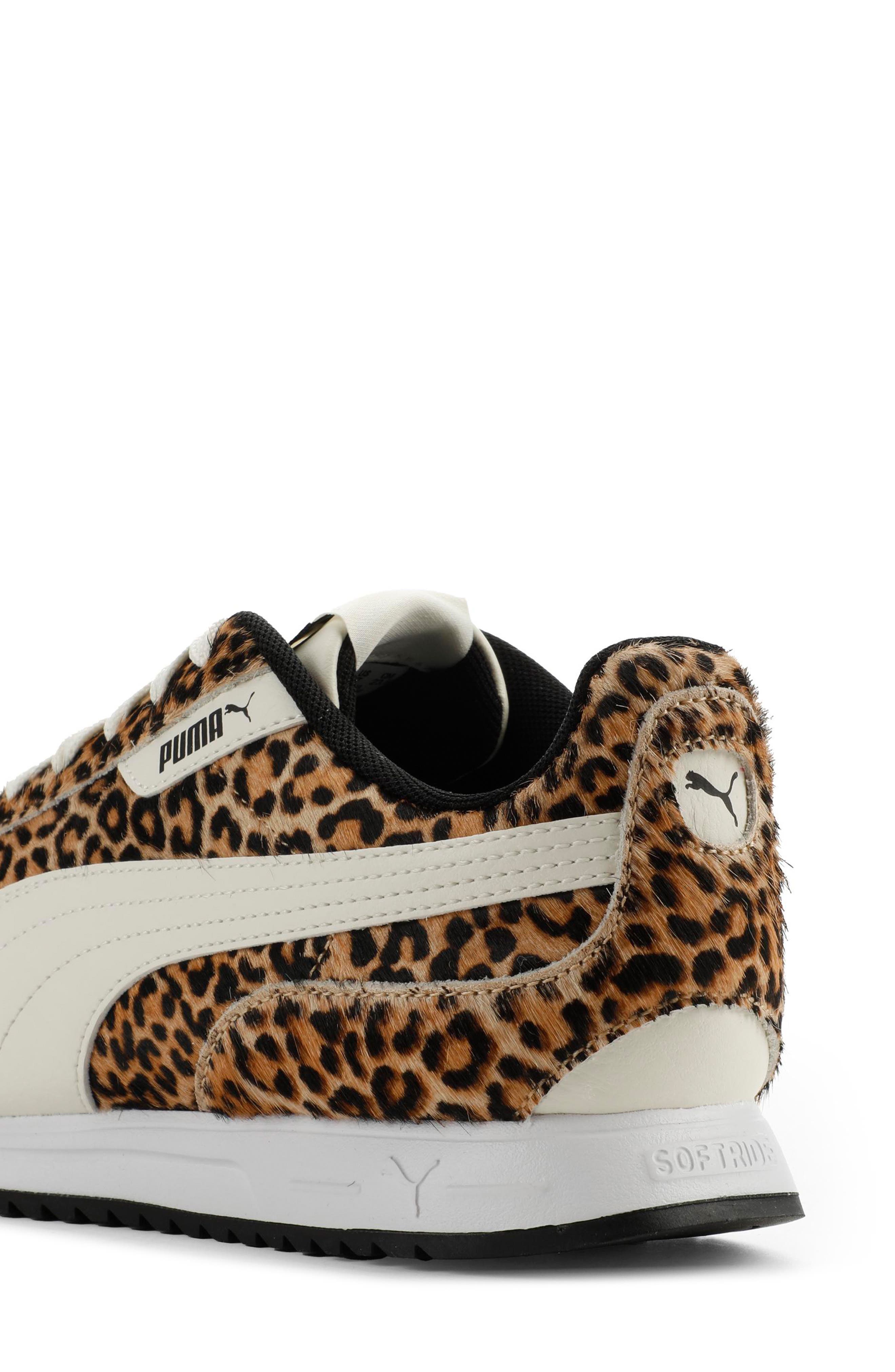 Softride St I-Win Leopard Genuine Calf Hair Sneaker, Alternate, color, PUMA BLACK/ WARM WHITE