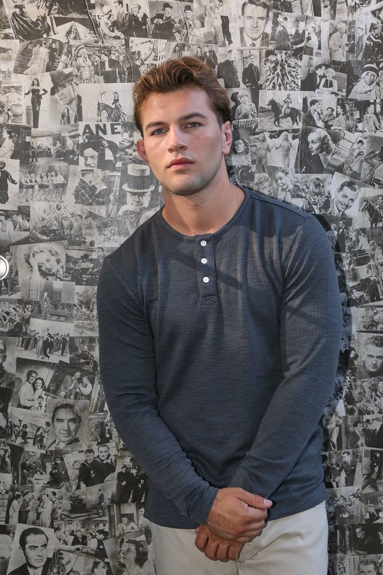 Slate Folsom Henley, Alternate, color, Slate