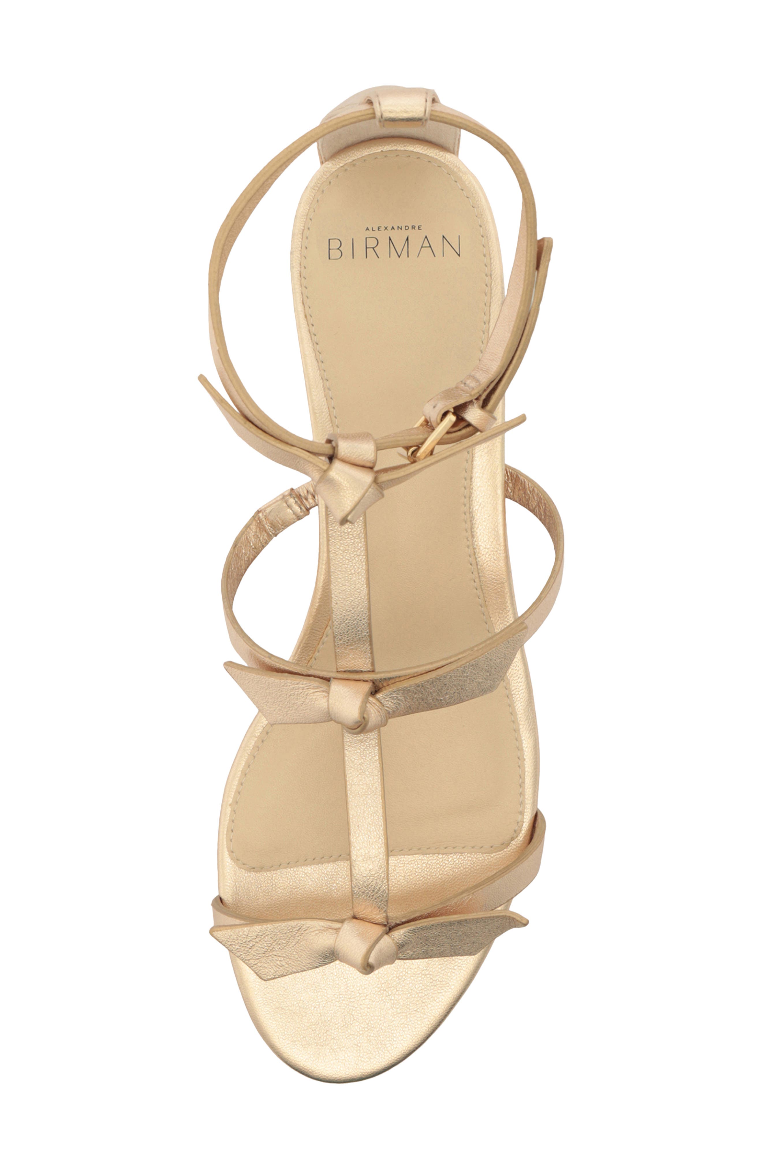 Alexandre Birman Slim Lolita Sandal, Alternate, color, Golden