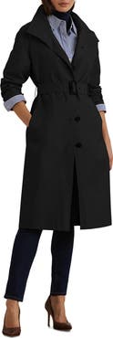 Lauren Ralph Lauren Belted Water Resistant Longline Coat