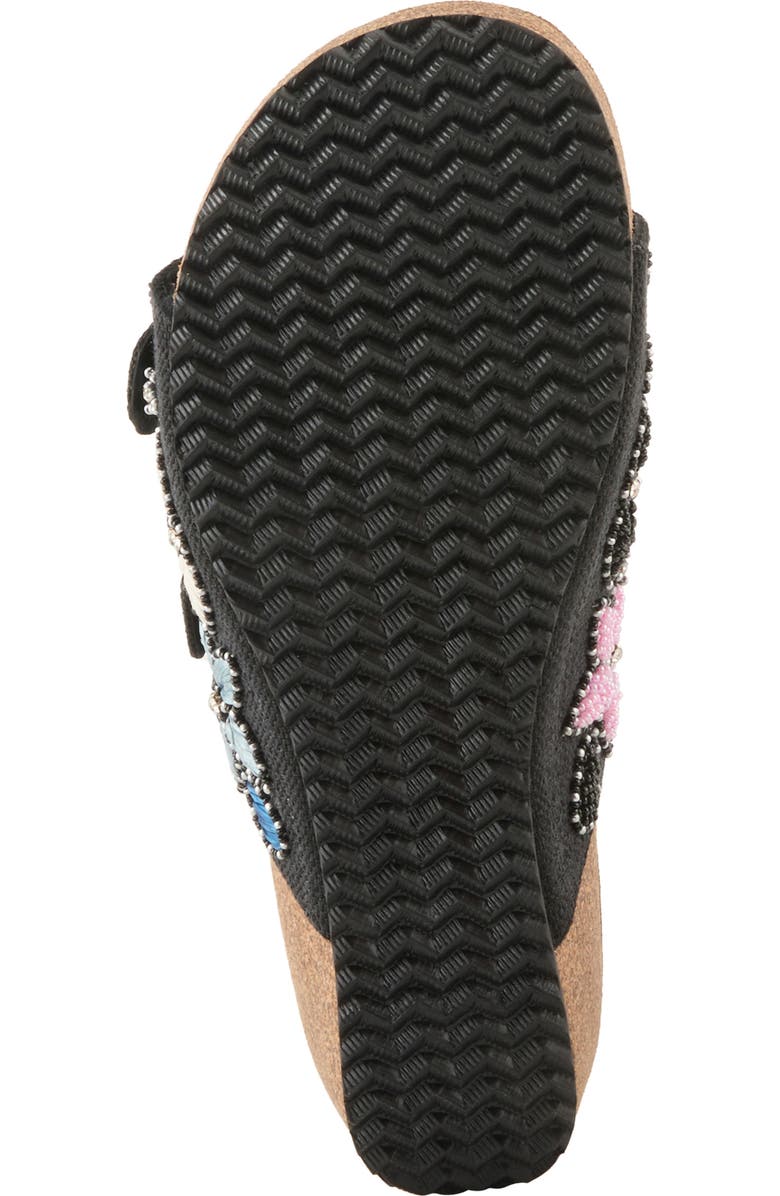 AZURA BY SPRING STEP Miraflores Platform Wedge Slide Sandal, Alternate, color, Black Multi