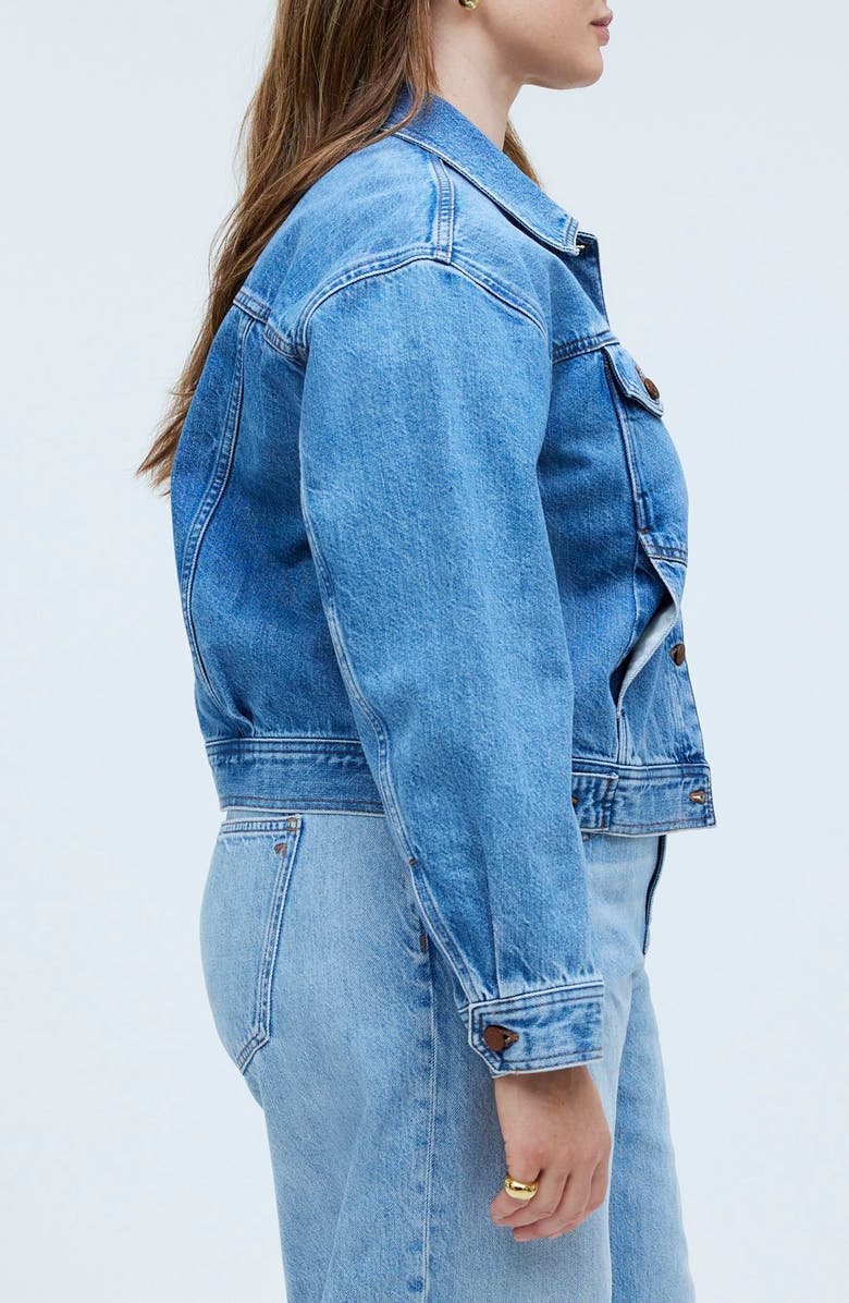 Madewell Crop Denim Jacket, Alternate, color, 