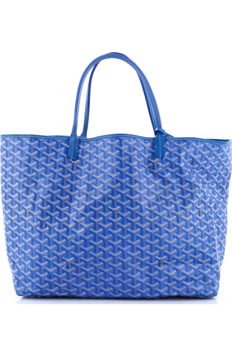 Pre-Owned Goyard Saint Louis Tote Coated Canvas GM, Alternate, color, Blue