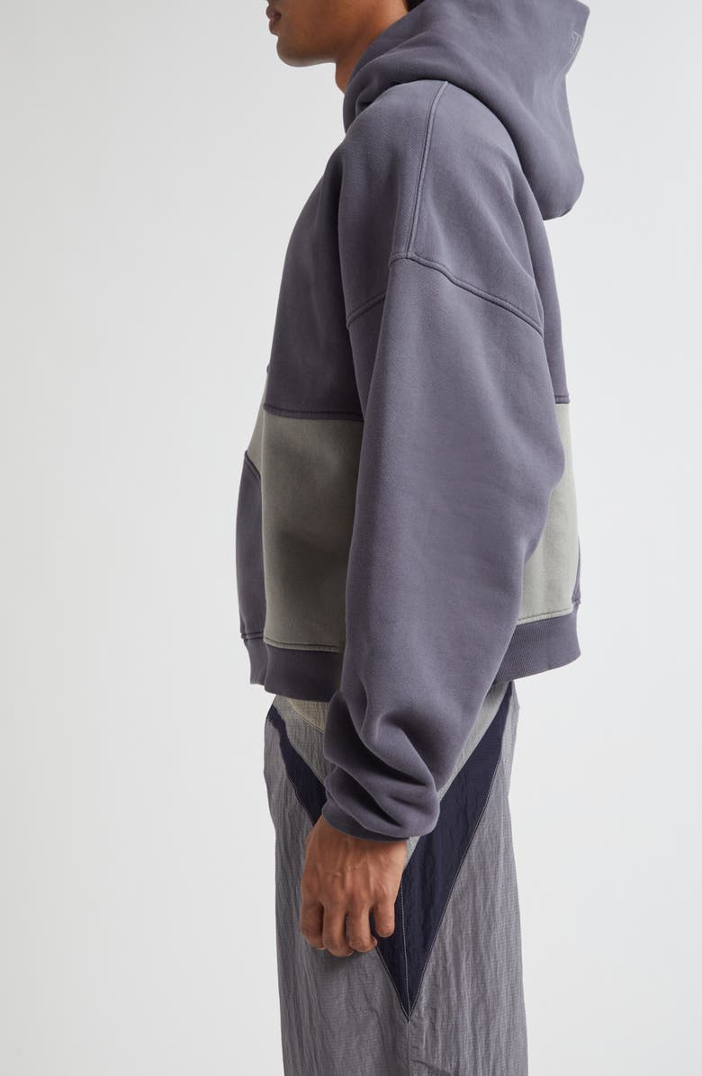 ERL Gender Inclusive Wave Cotton Blend Hoodie, Alternate, color, Dark Grey