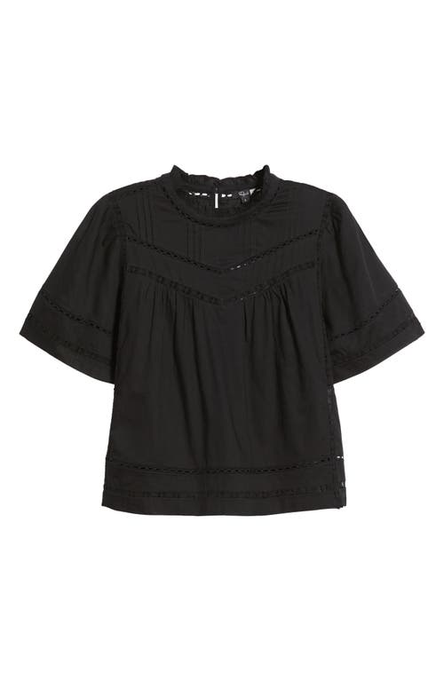 Rails Daisy Open Stitch Top In Black