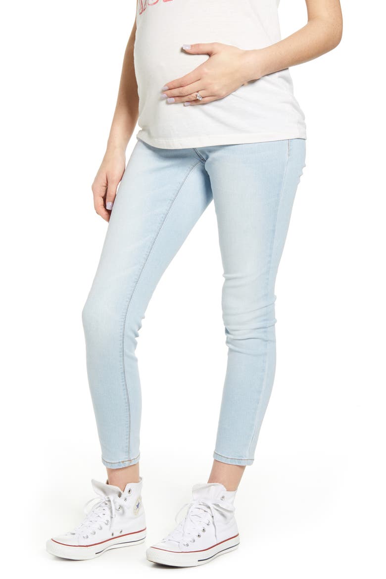 Re:Denim Ankle Skinny Maternity Jeans, Main, color, SAMMY