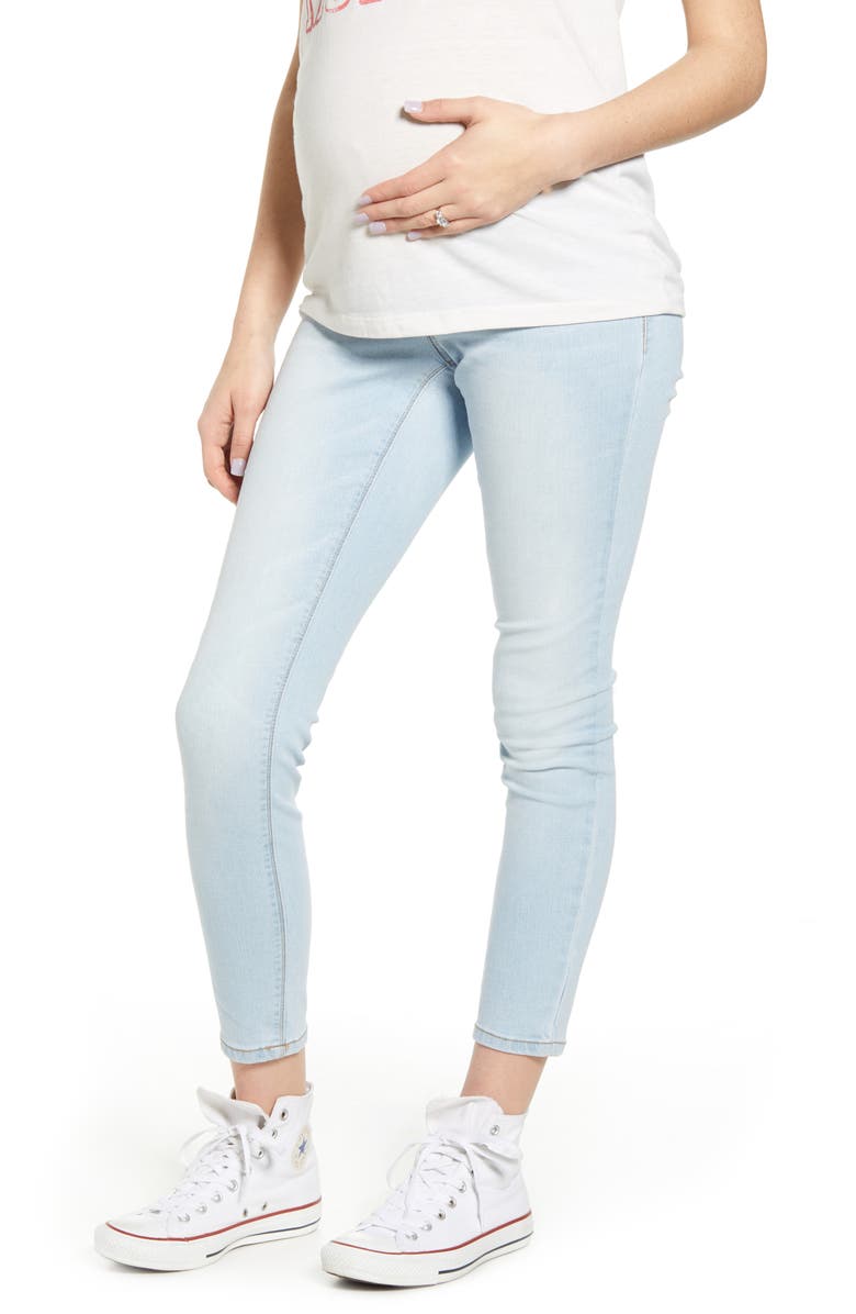 1822 Denim Re:Denim Ankle Skinny Maternity Jeans, Main, color,