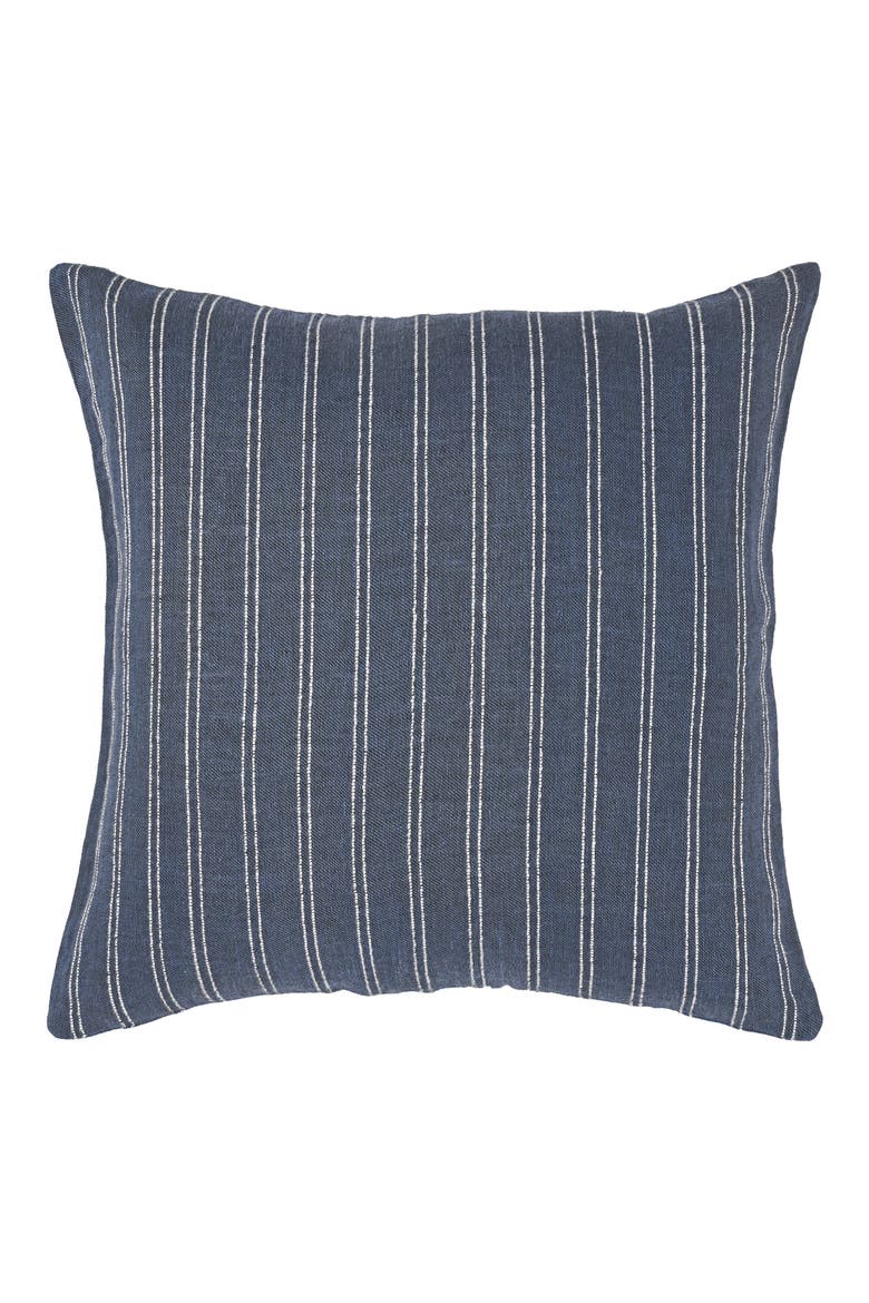 Oakley Stripe Accent Pillow, Main, color, NAVY