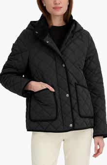 Tahari Rose Hooded Quilted Jacket