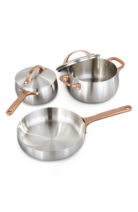 Belly Tri-Ply Stainless Steel 5-Piece Cookware Set