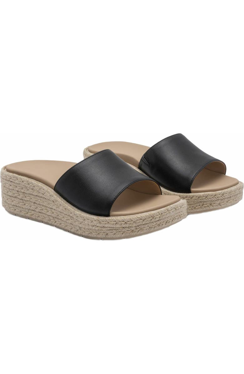 ABEO Solstice Slide, Alternate, color, Black Leather - Metatarsal