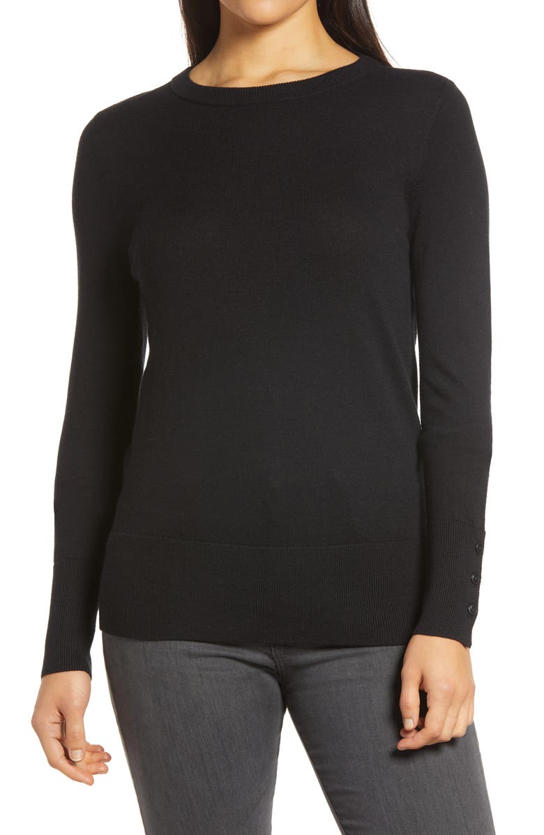 Halogen<sup>®</sup> Crewneck Sweater, Main, color,
