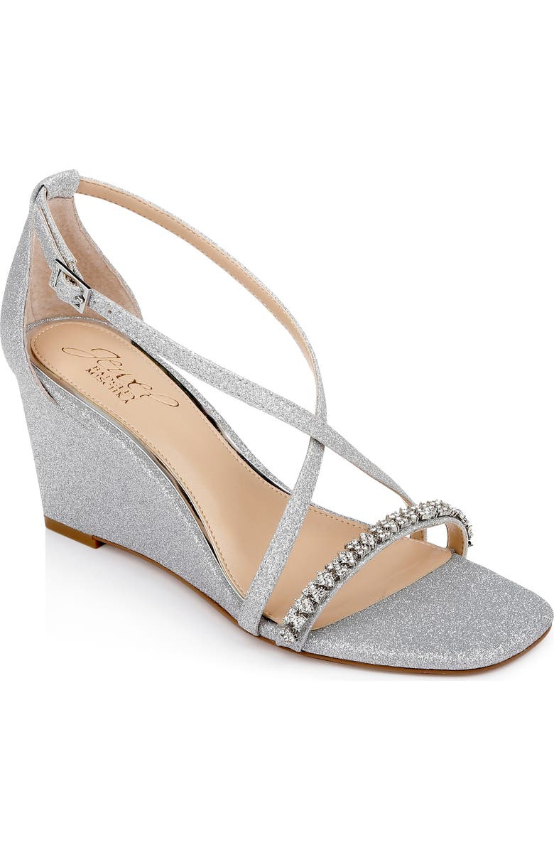 Jewel Badgley Mischka Adelynn Wedge Sandal, Main, color,