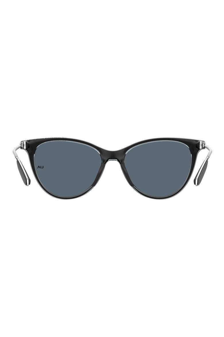 Expanse 54mm Gradient Cat Eye Sunglasses, Alternate, color, BLACK LIGHT BLUE