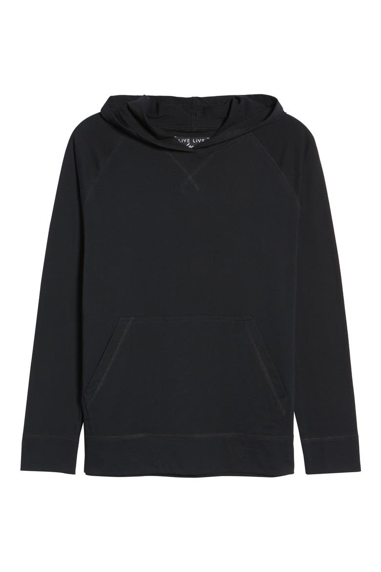 Pima Cotton Hoodie, Alternate, color, BLACKOUT