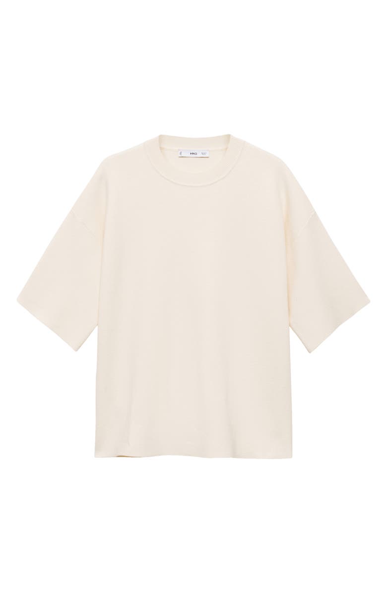 MANGO Rama Short Sleeve Crewneck Sweater, Alternate, color, 