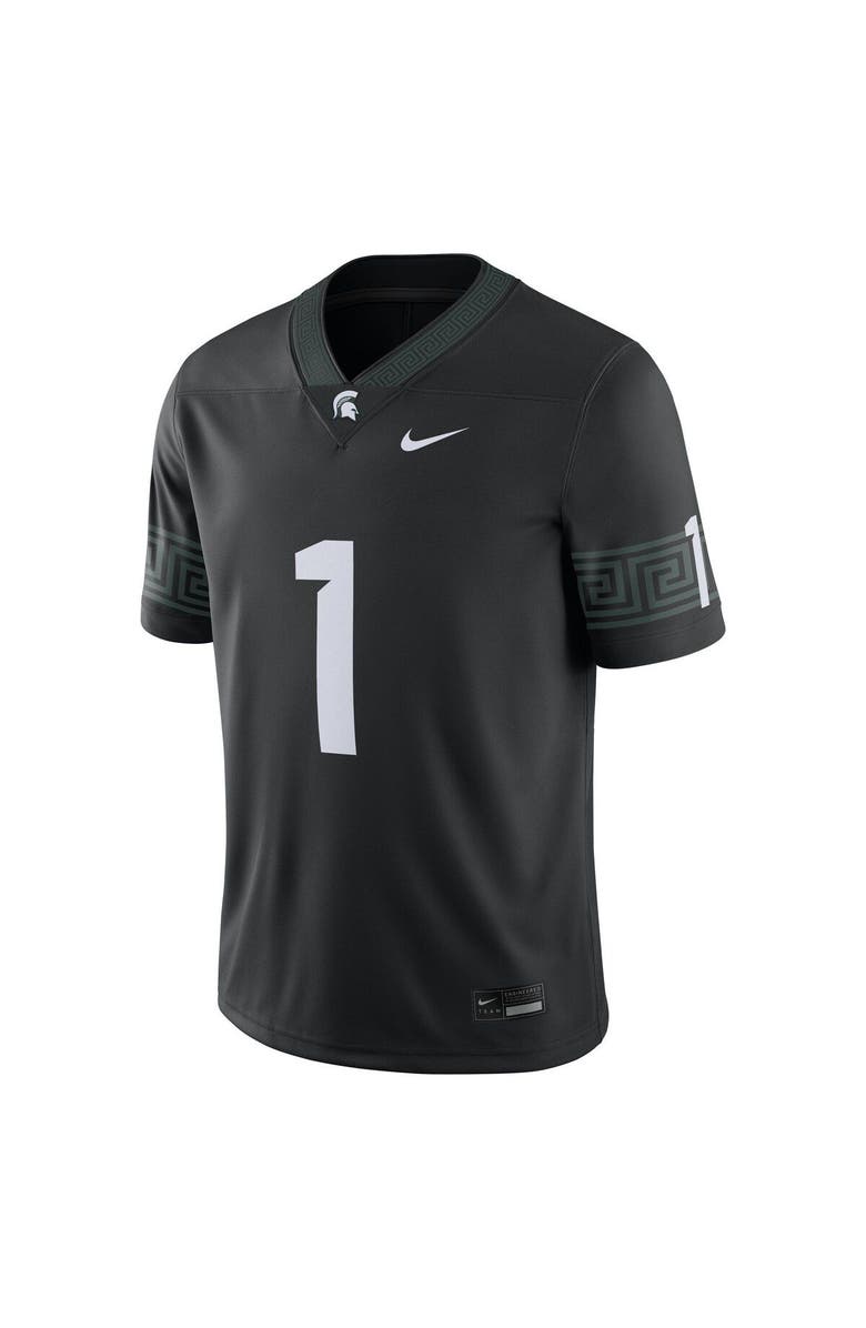 Nike Men's Nike #1 Black Michigan State Spartans Alternate Football Game Jersey, Alternate, color, Black