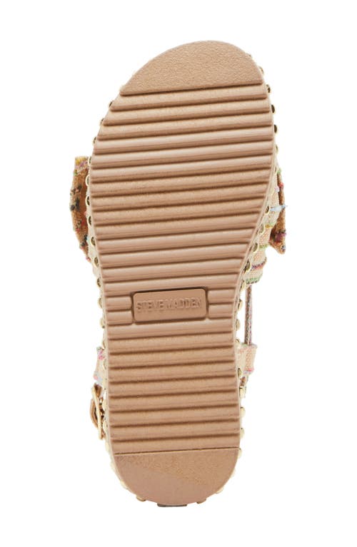 Steve Madden Kid's Joladie Platform Slingback Sandal In Natural Multi