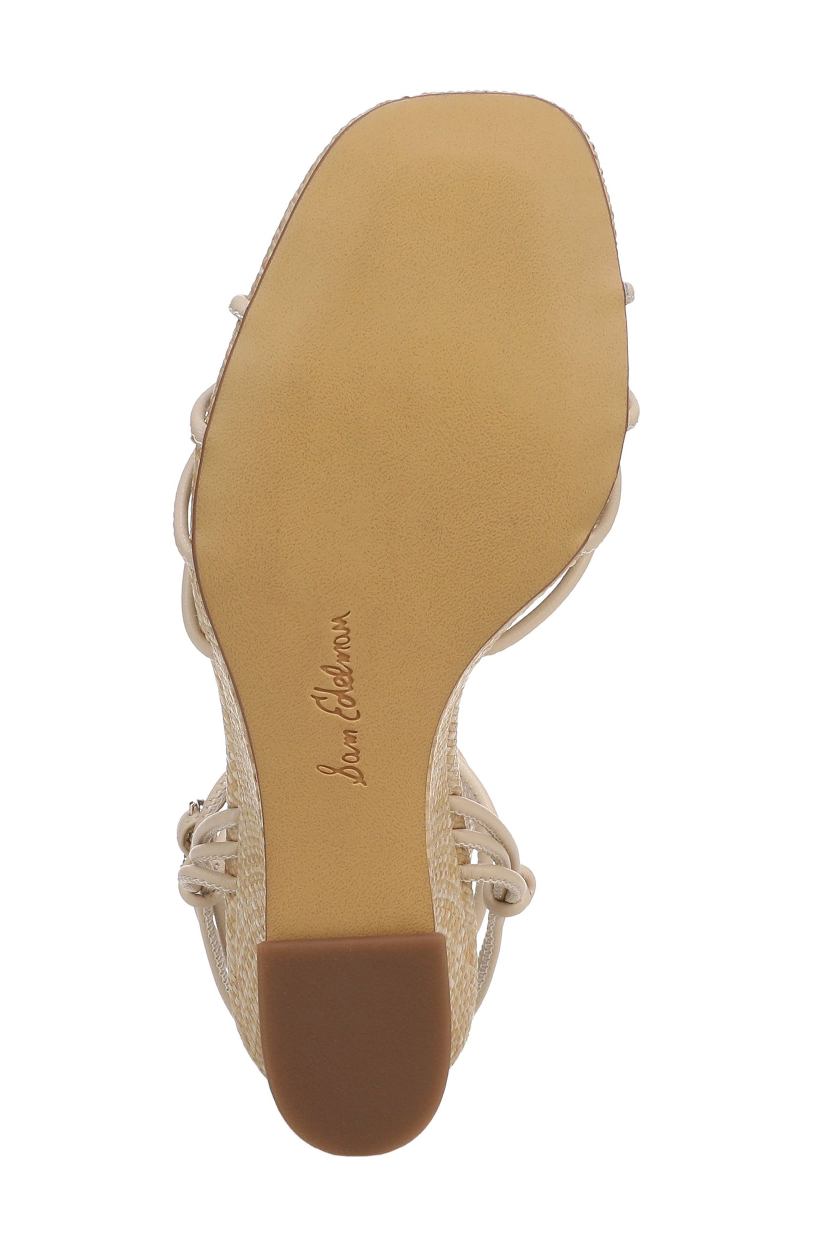 Sam Edelman Daxton Ankle Strap Wedge Sandal, Alternate, color, Light Sand