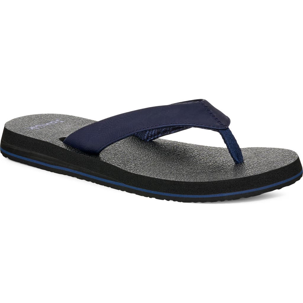 Sanuk Yoga Mat Ii Flip Flop In Blue