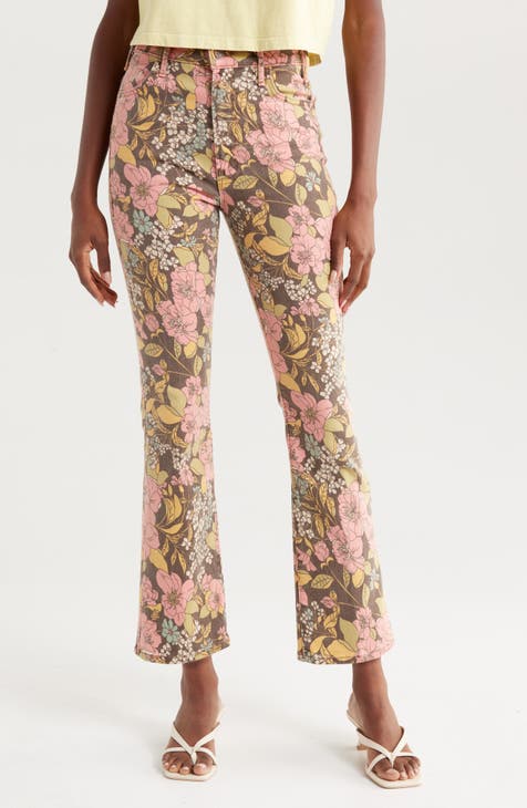 Miss Me Pieced Abstract Bootcut