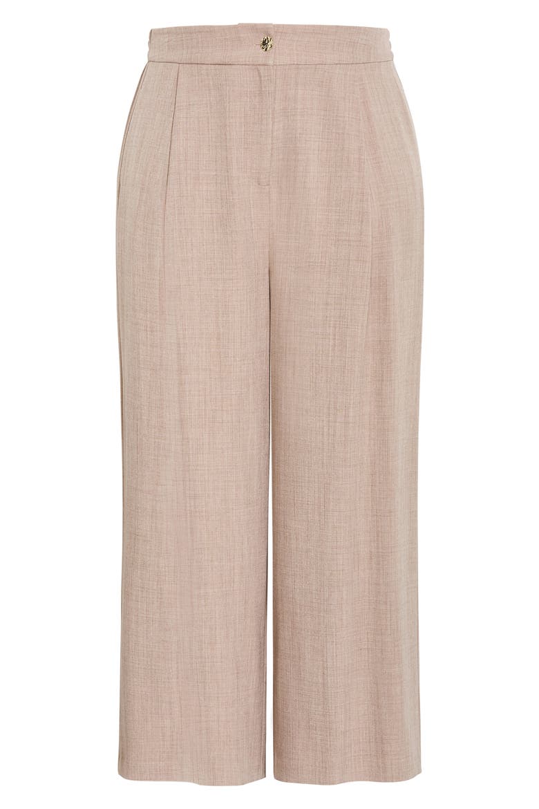 Luci Pleated Wide Leg Pants, Alternate, color, LATTE