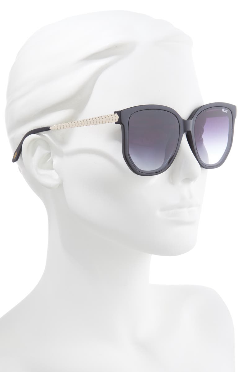 QUAY Australia Coffee Run 54mm Gradient Cat Eye Sunglasses, Alternate, color, 