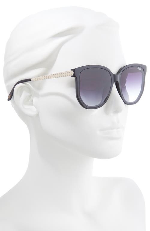 Quay Australia Coffee Run 54mm Gradient Cat Eye Sunglasses In Gray