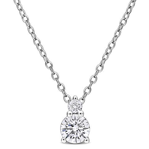 Lab-Grown Diamond Two-Stone Necklace
