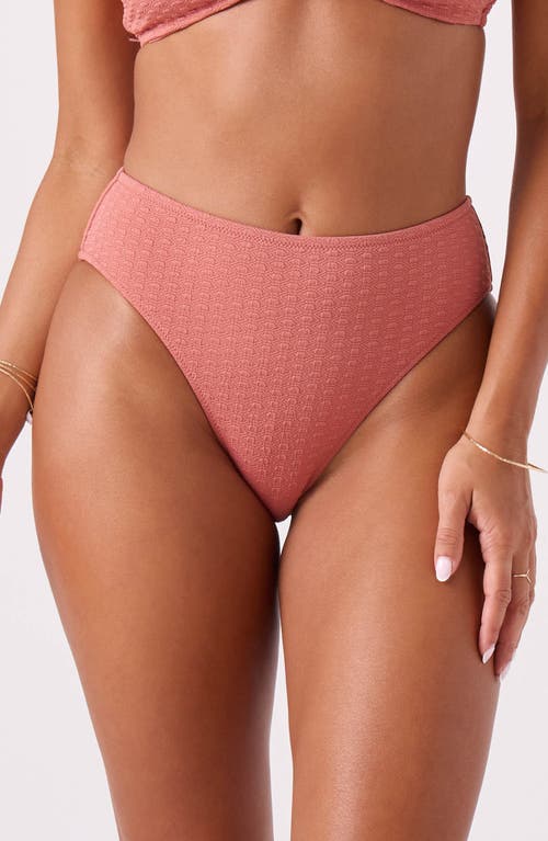 Roxy Haleiwa Hipster Bikini Bottoms In Pink