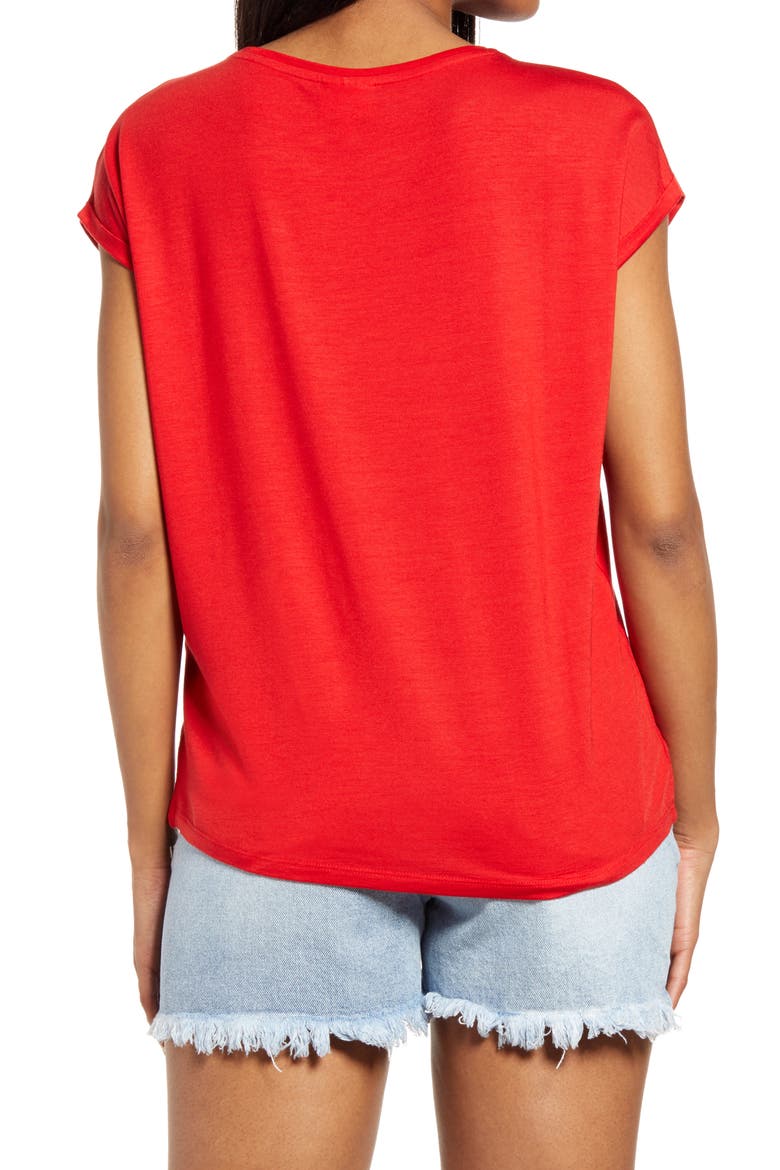 VERO MODA Ava Dolman Sleeve Top, Alternate, color, GOJI BERRY