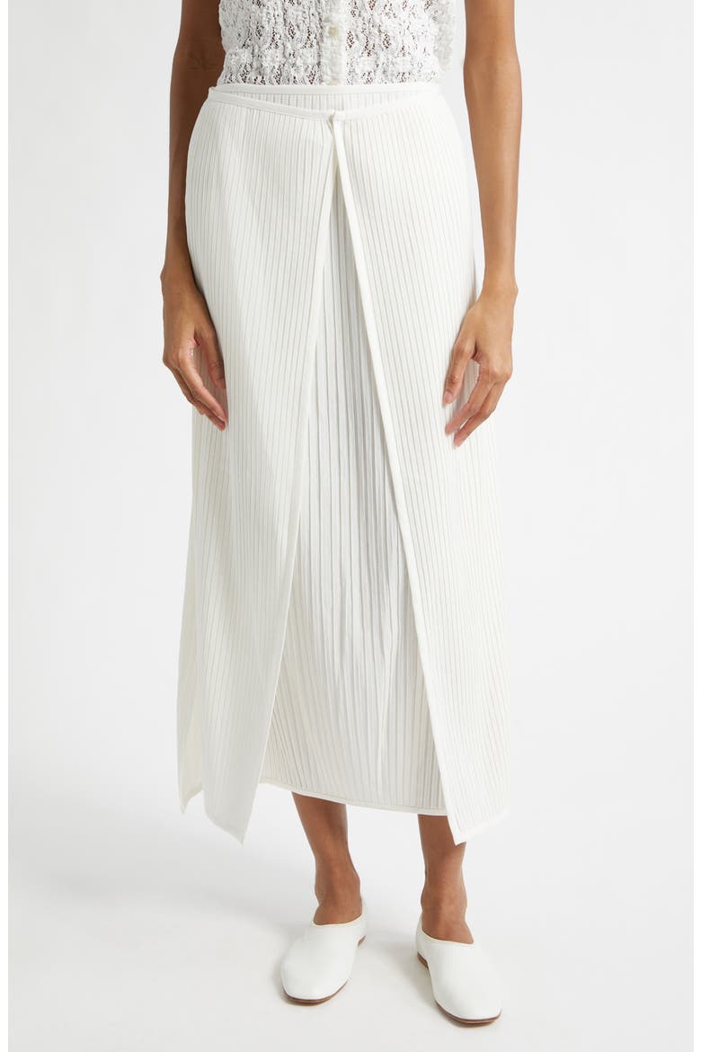 Flowy Pleated Skirt, Main, color, IVORY
