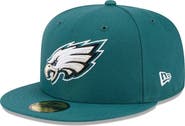 New Era Men's New Era Midnight Green Philadelphia Eagles Omaha 59FIFTY Fitted Hat