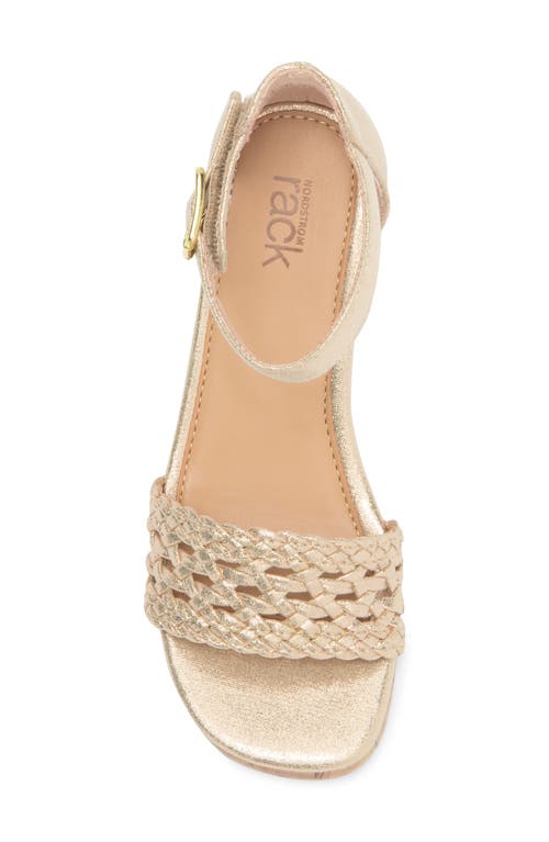 Nordstrom Rack Kids' Tayla Wedge Sandal In Gold