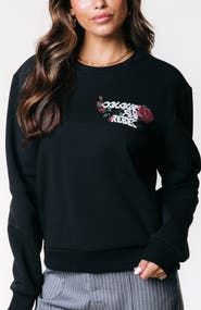 Colourful Rebel Flower Logo Wave Relaxed Sweat
