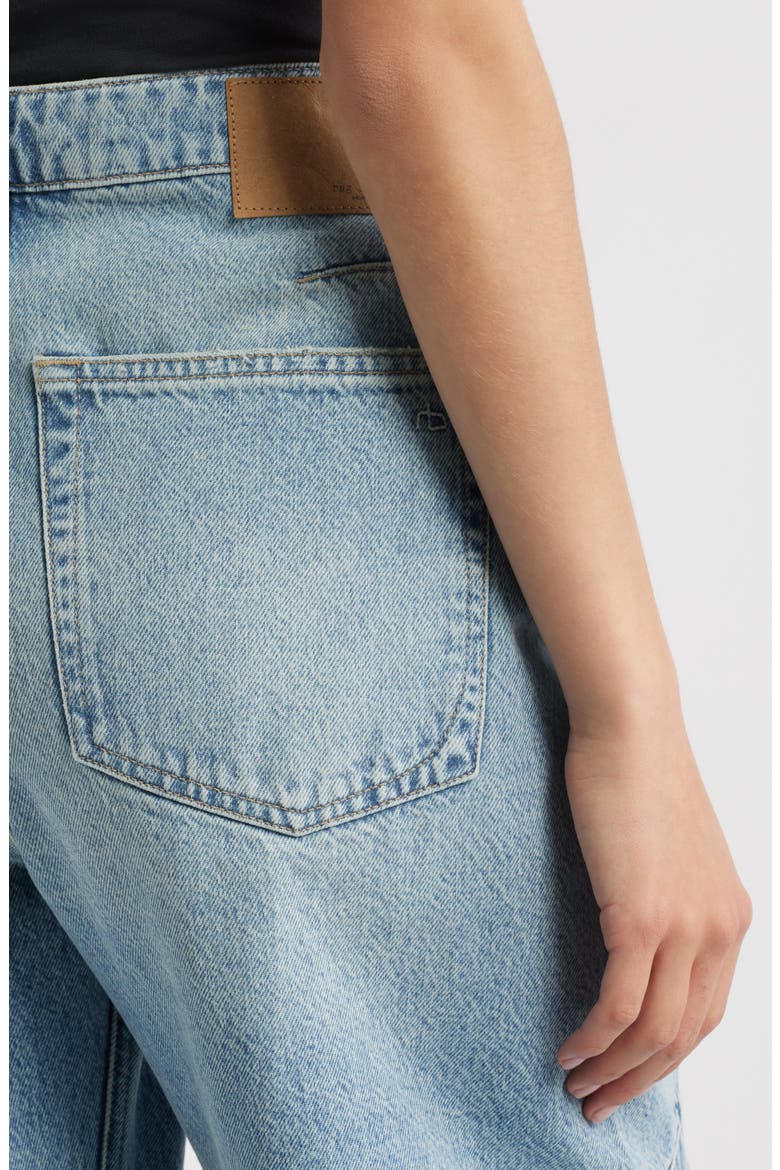Charlie Super High Waist Crop Barrel Jeans, Alternate, color, LOU