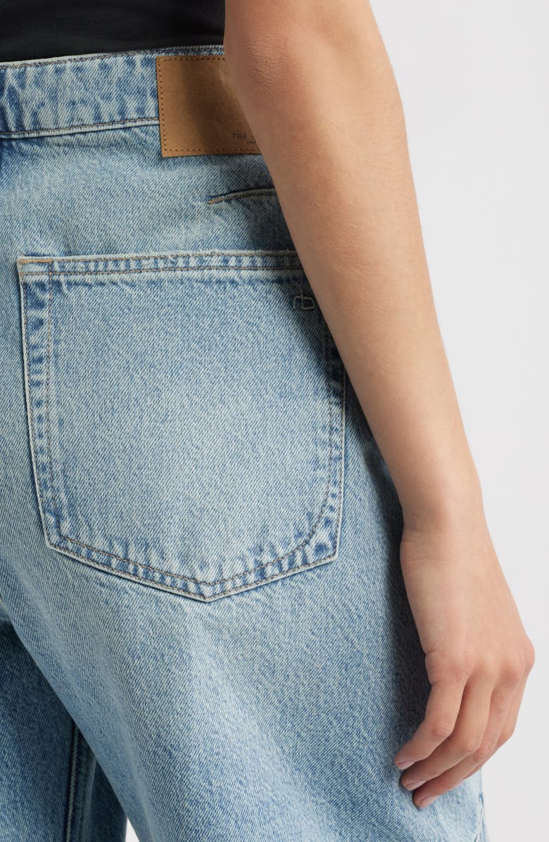 rag & bone Charlie Super High Waist Crop Barrel Jeans, Alternate, color, Lou