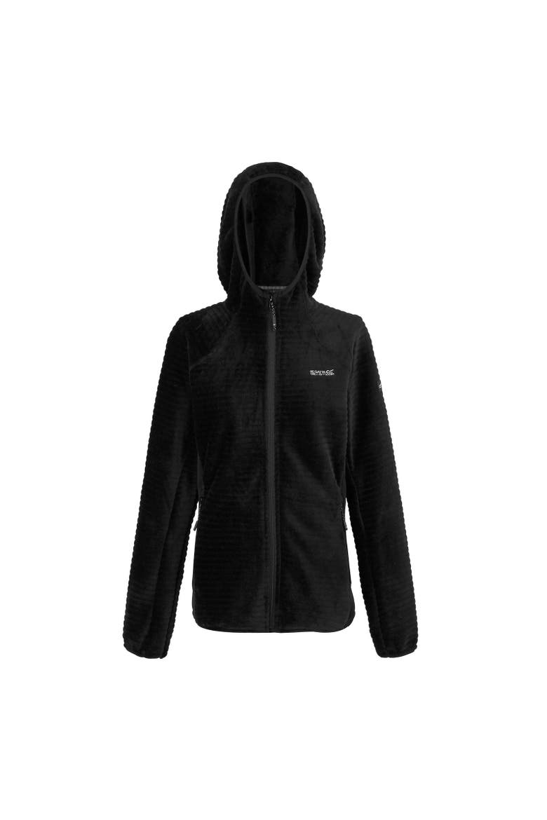 Endra Hooded Fleece Jacket, Main, color, Black