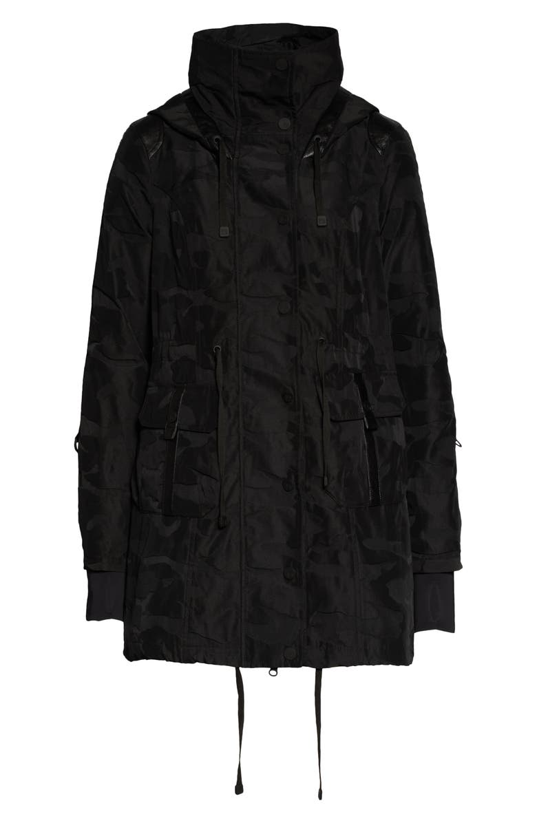 Blanc Noir Camo Hooded Anorak, Alternate, color,
