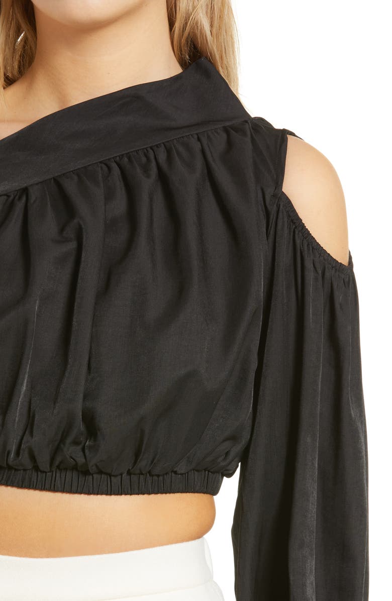 Amy Lynn Willow One-Shoulder Crop Top, Alternate, color, 