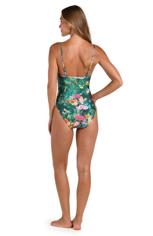 L'agence Lilou Print One-piece Swimsuit In Multi