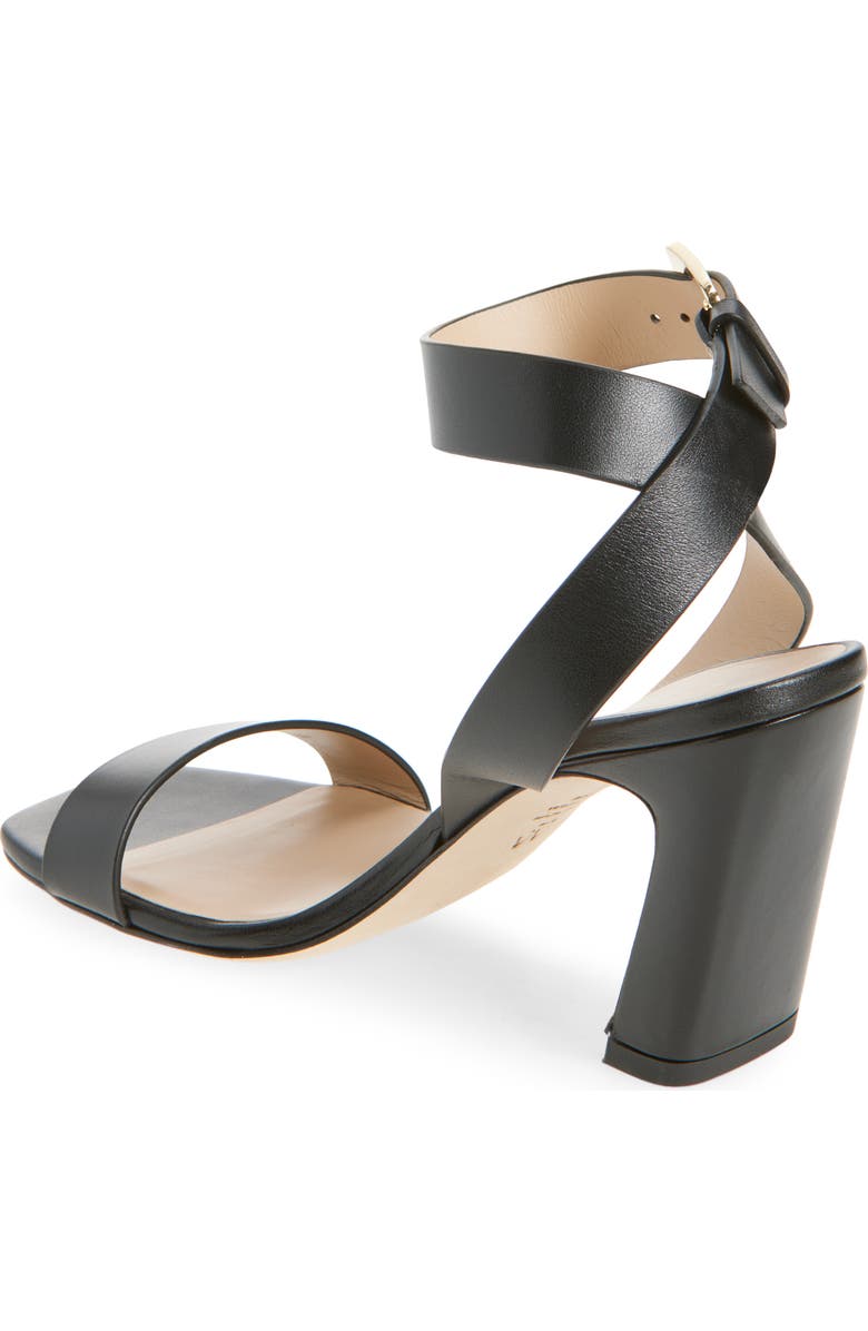 Stuart Weitzman Sai Ankle Strap Sandal, Alternate, color, Black