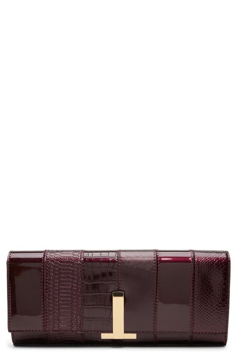 Alarissaa Faux Leather Clutch